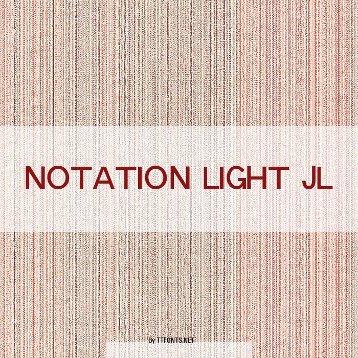Notation Light JL example